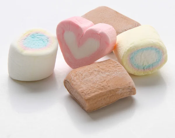 Marshmallows. marshmallows i bakgrunden — Stockfoto