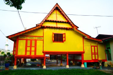 MALACCA, MALAYSIA - aug 4 : Traditional Malay House at Kampung M clipart