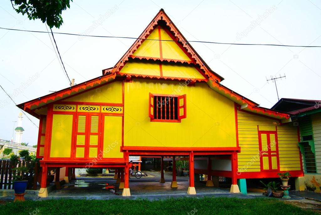 MALACCA, MALAYSIA - aug 4 : Traditional Malay House at Kampung M
