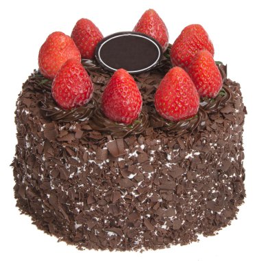 kek. Çikolatalı dondurma pasta arka plan üzerinde