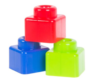 oyuncak. Arka plastik oyuncak blokları