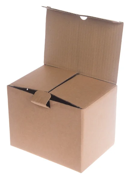 Box. cardboard box on the background — Stock Photo, Image