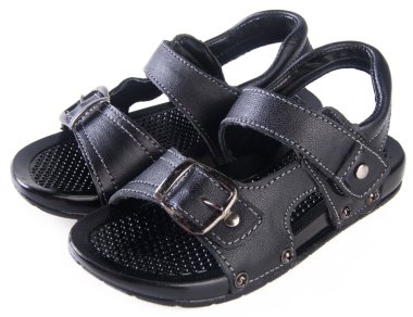 arka plan üzerinde izole sandalet çocuklar