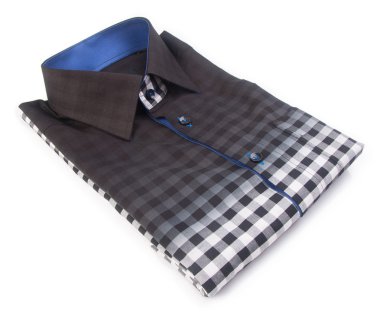 gömlek. bir arka plan üzerinde katlanmış erkek gömlek