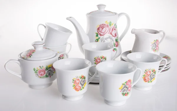 Tea sets. tea sets on a background — Stock Photo, Image