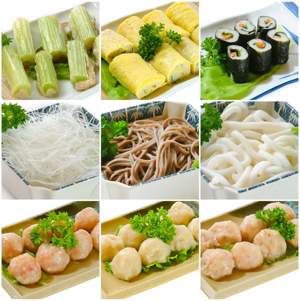 Steamboat food collection. chinese food — Stock Photo, Image