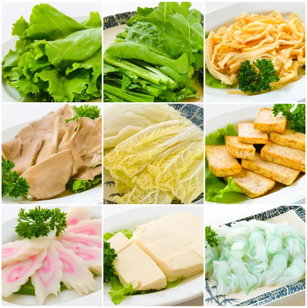 Steamboat food collection. chinese food — Stock Photo, Image