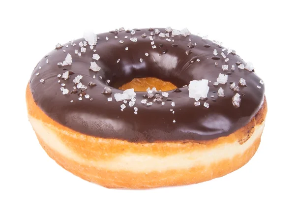 Chocolate donuts on a white background — Stock Photo, Image