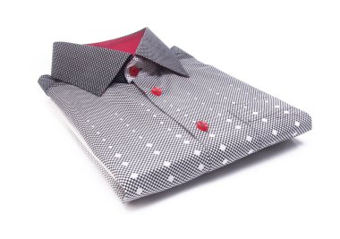 gömlek. bir arka plan üzerinde katlanmış erkek gömlek