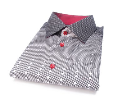 gömlek. bir arka plan üzerinde katlanmış erkek gömlek