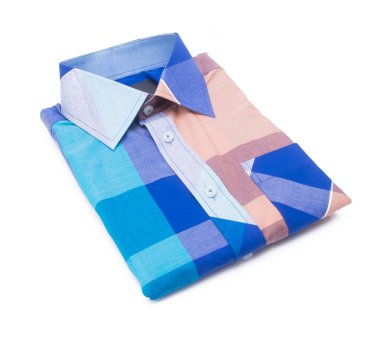 gömlek. bir arka plan üzerinde katlanmış erkek gömlek