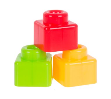 oyuncak. Arka plastik oyuncak blokları
