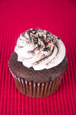 tatlım. arka planda çikolata cupcakes