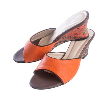 Ayakkabı. bir arka plan üzerinde kadın sandalet