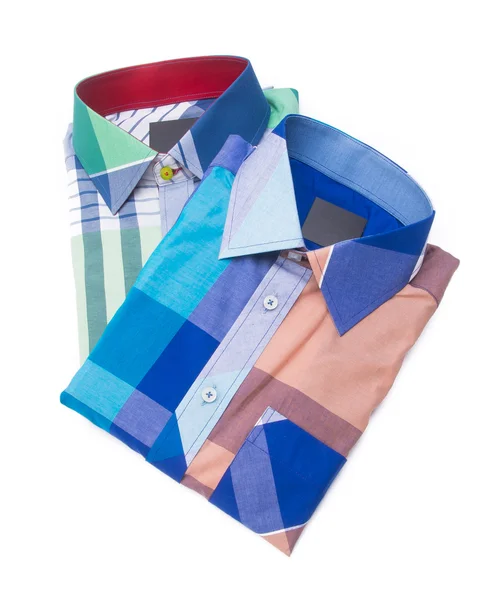 Shirt. mens shirt folded on a background — Stock Photo, Image