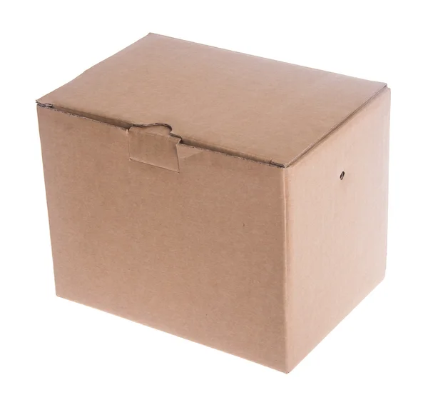 Caja. caja de cartón en el fondo —  Fotos de Stock