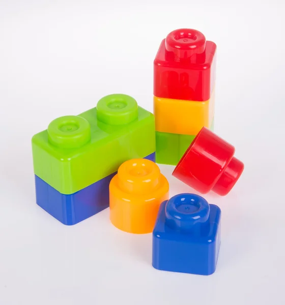 Toy. Plastic toy blocks on the background — Stock Photo, Image