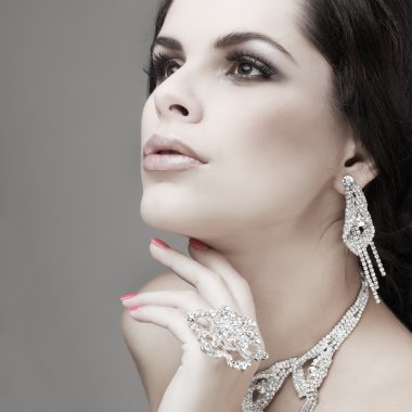 moda tarzı zarif cinsel kadın portre