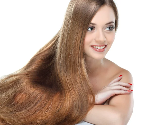 izole beyaz bir arka plan, duygular, kozmetik, güzel bir kız