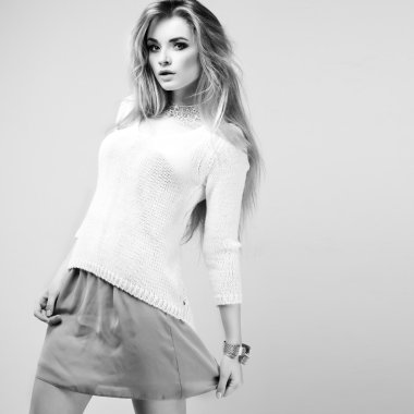 moda stil, vintag güzel bir kız bir fotoğraf olduğunu
