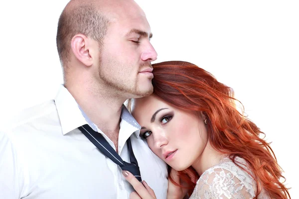 genç, güzel bir çift Studio portresi