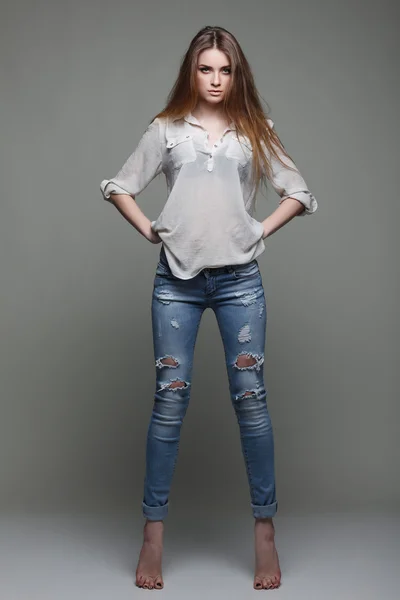 moda stil, seksi güzel kız bir fotoğraf olduğunu