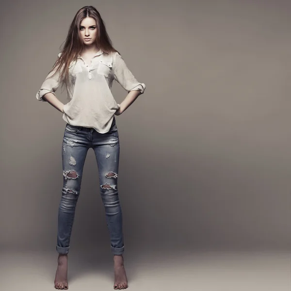 moda stil, seksi güzel kız bir fotoğraf olduğunu
