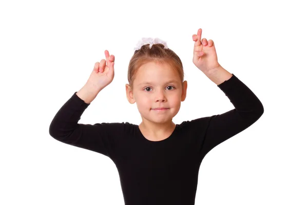 Glücklich kleine Ballerina Mädchen — Stockfoto