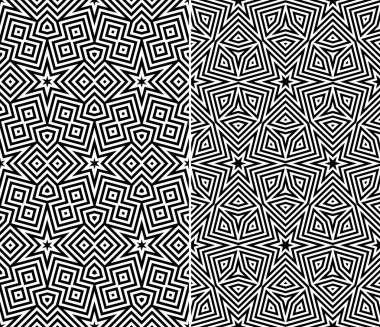 yıldızlı öğeler Dikişsiz desen