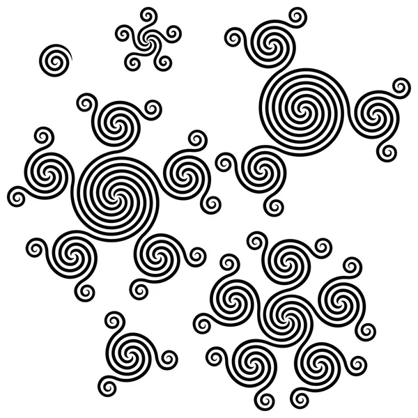 Spiralen symboolset — Stockvector