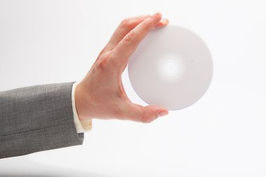 Man holding CD