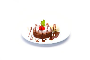 Berry tatlı beyaz zemin üzerine