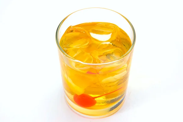 Alcoholic cocktail on a white background in the restaurant — Stock Photo, Image