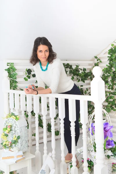 On the porch outside — Stock Photo, Image