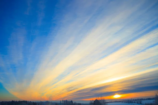 Krásné ráno obloha — Stock fotografie