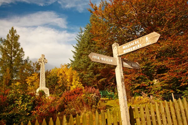 Glencoe, War Memorial, Terras Altas da Escócia, Escócia, Reino Unido — Fotografia de Stock