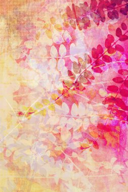 Beautiful, artistic background with natural leaves