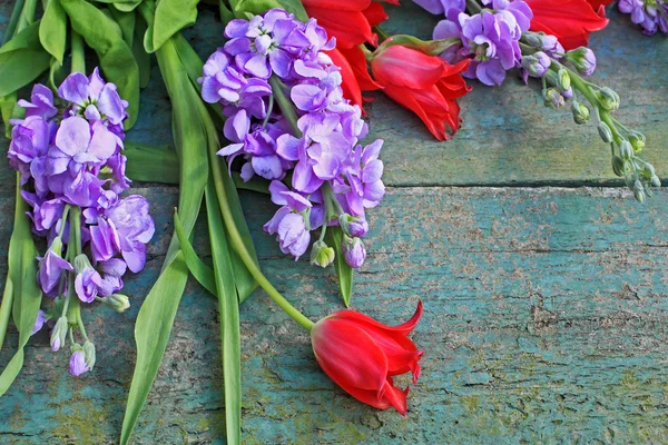 Hermoso fondo floral de madera —  Fotos de Stock