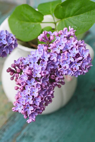 Lovely lilac in the vintage vase — Stock Photo, Image