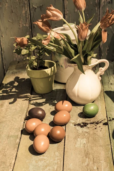 Beautiful Easter painted eggs — Stock Photo, Image