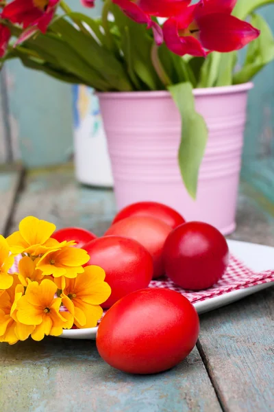 Belle uova dipinte di Pasqua — Foto Stock