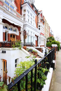 tipik İngiliz evlerden Londra'da İngilizce homes.row.