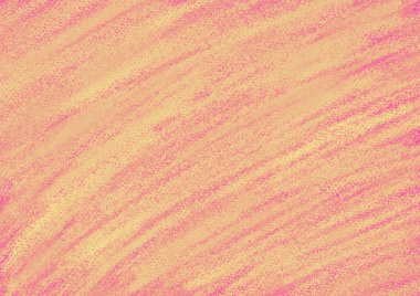 Pastel boya, pembe sarı desen çiziyor. Pembe pastel çizim kalem çizimi dağınık grunge arkaplan. Kaba yapılı. Sanatsal çerçeve, duvar kağıdı ve illüstrasyon grafik dekoru
