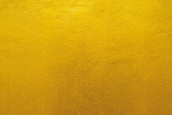 Fondo Textura Pared Oro Pintura Lámina Oro Brillante Amarillo Hoja — Foto de Stock