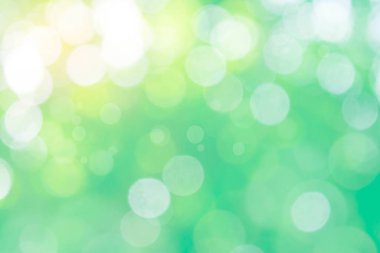 Doğa Bokeh bulanık arkaplan. Yeşil yaprak yaprakları üzerinde güneş ışığı batar, yapraklar bulanıklaşır ilkbaharda güneşli bir günde veya toplamda