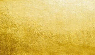 Altın duvar dokusu arka plan. Parlak ışık yansıtmalı sarı, parlak, altın folyo boya, parlak altın renkli duvar kağıdı.