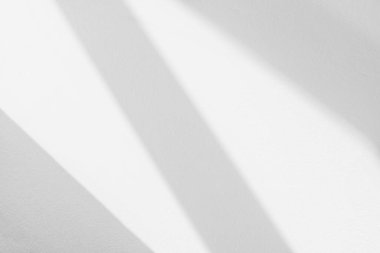 Pencerenin beyaz duvarında gri gölge ve ışık bulanık arkaplan. Mimari çizgiler. Kapalı alanda koyu gölgeler. Arka planda tek renk, siyah ve beyaz.