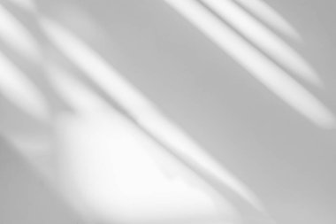 Pencerenin beyaz duvarında gri gölge ve ışık bulanık arkaplan. Mimari çizgiler. Kapalı alanda koyu gölgeler. Arka planda tek renk, siyah ve beyaz.