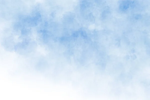 Ilustracja Akwarela Mętna Sztuka Abstrakcyjny Niebieski Kolor Tekstury Tło Chmury — Zdjęcie stockowe