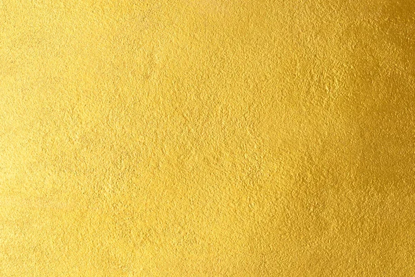 Fondo Textura Pared Oro Pintura Lámina Oro Brillante Amarillo Hoja — Foto de Stock